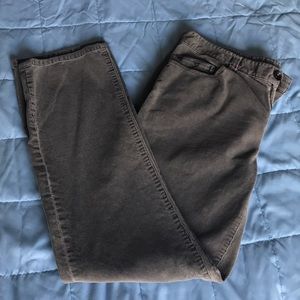 Converse corduroy pants.